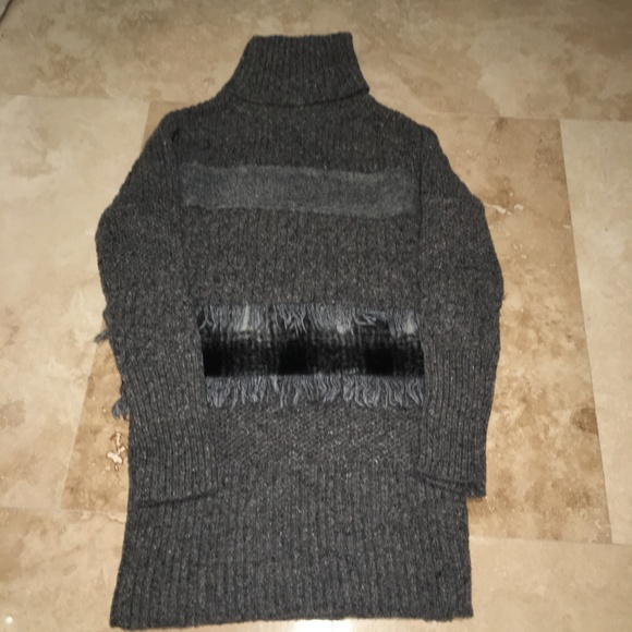 BANANA REPUBLIC Texture Combo Fringe Sweater XS - Picture 4 of 15